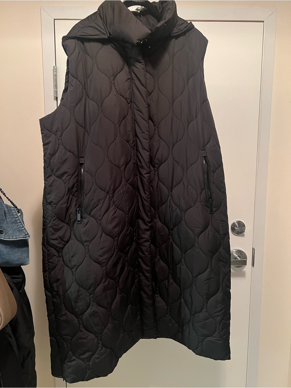 Ricki's Black Quilted Hooded Puffer Vest